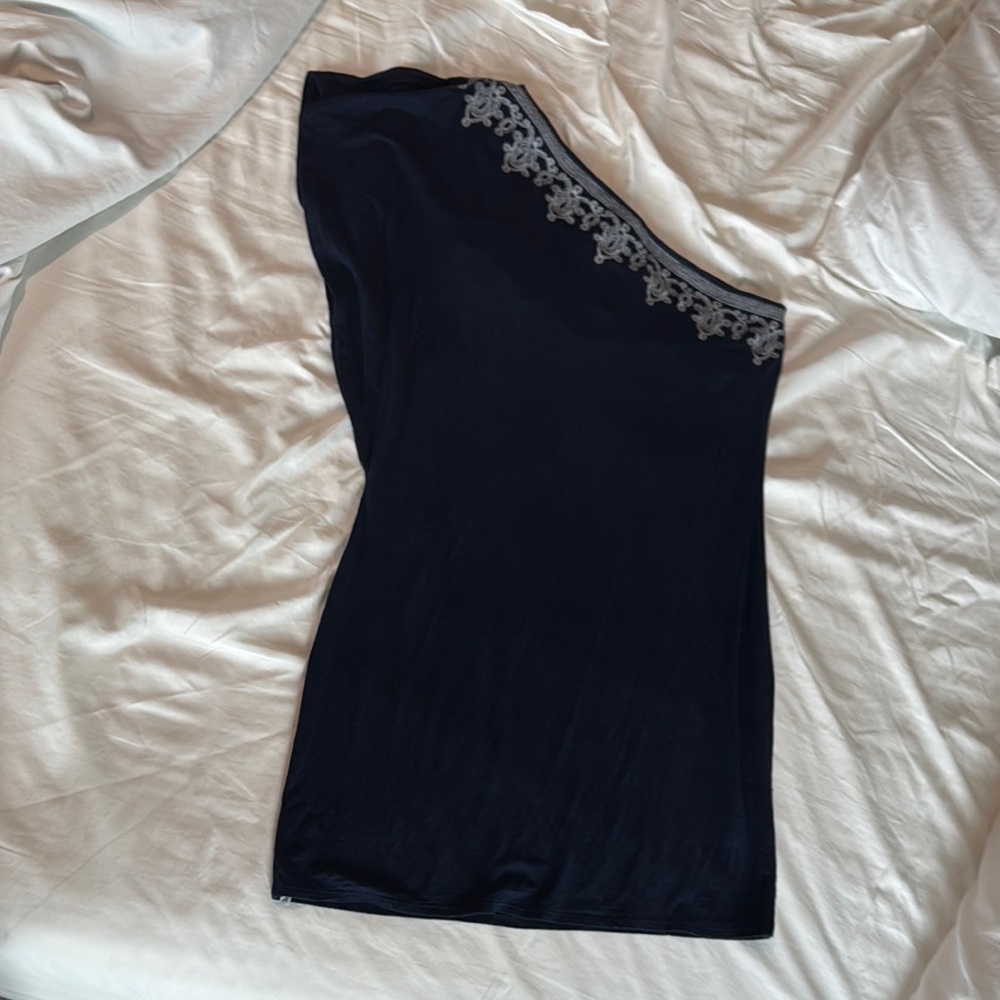 Knit Tommy Bahama Embroidered One-Shoulder Dress